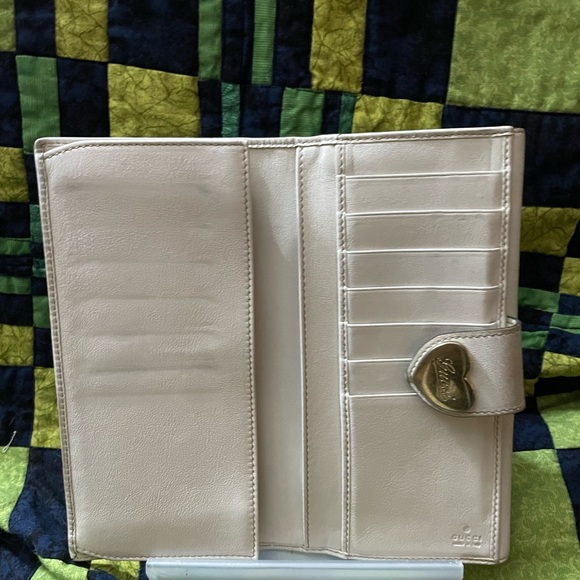 GUCCI Ophidia White Leather and Canvas Monogram Wallet w/ Dust Bag - Picture 5 of 16